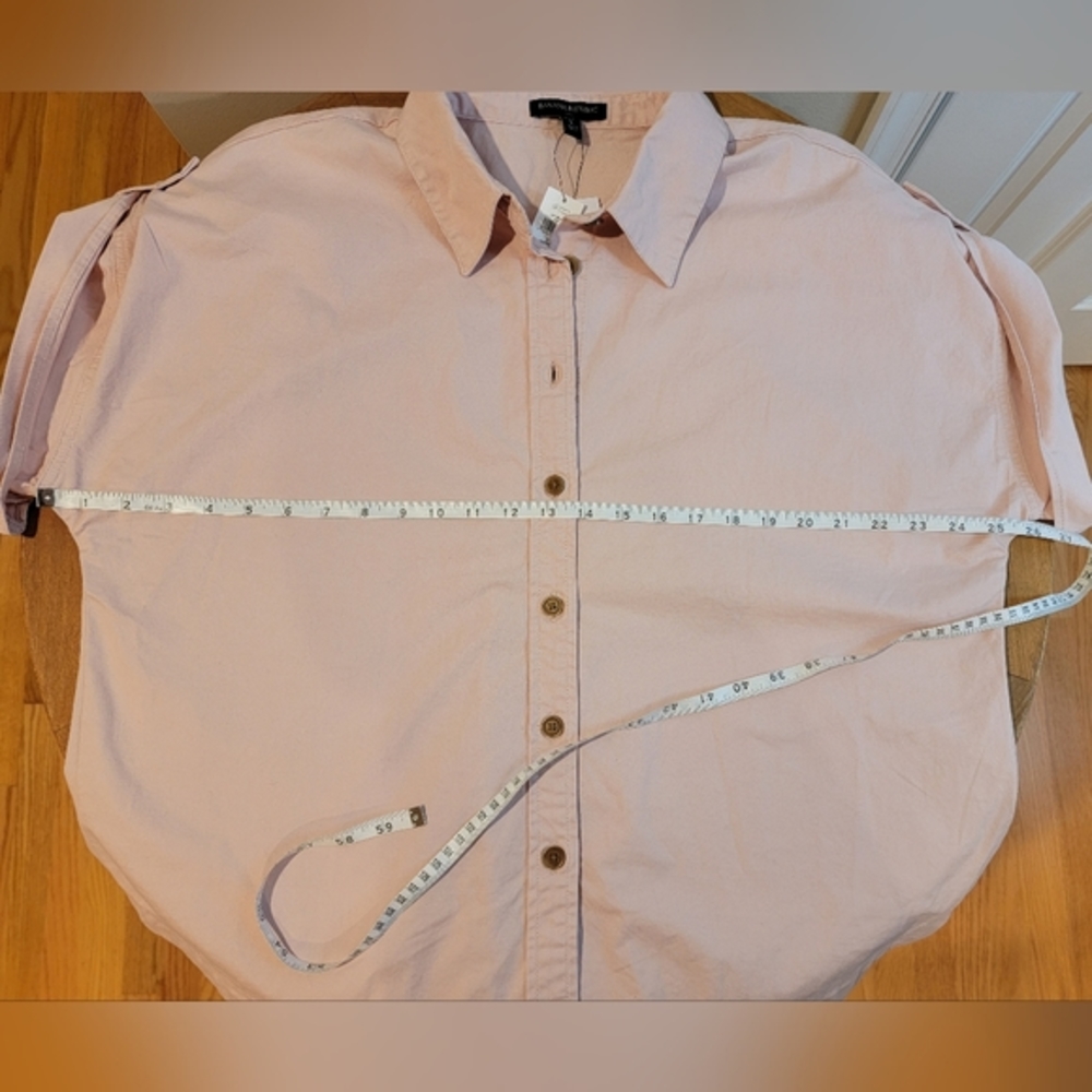 Banana Republic Pink‎ Oversized Dolman Shortsleeve Top Large Petite LP NWT - Picture 8 of 11